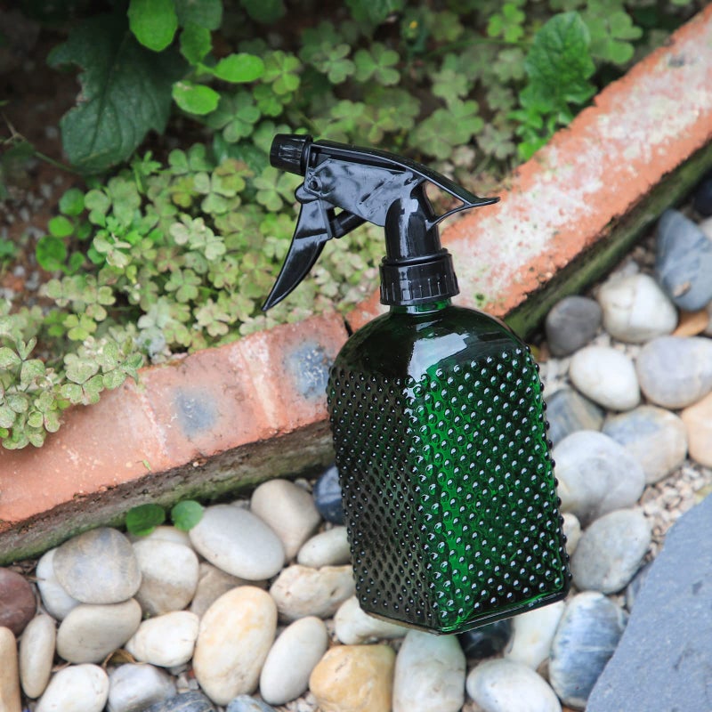 OFFIDIX Fine Mist Plant Mister Handheld Pressure Glass Spray Bottles Watering Can with Adjustable Nozzle for Outdoor Indoor Gardening and Cleaning Work (Green) - Image 5